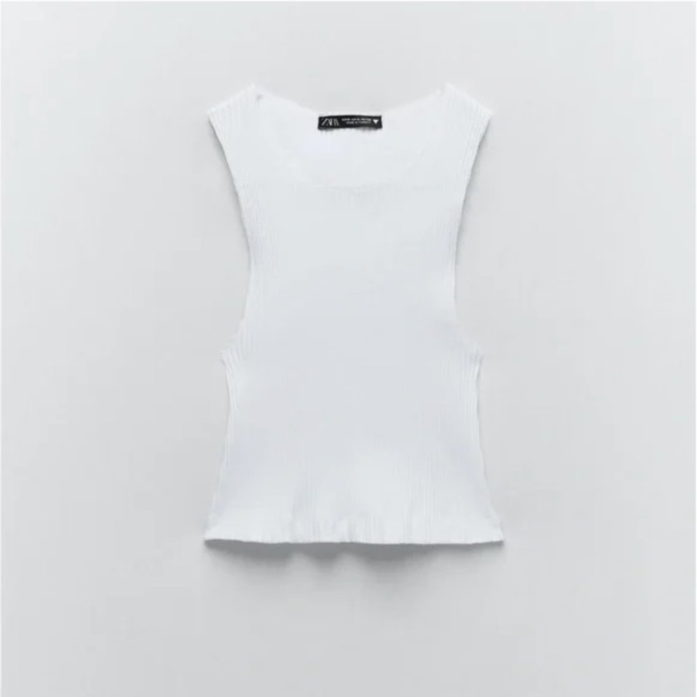 Zara Ribbed Top L - Picture 6 of 8